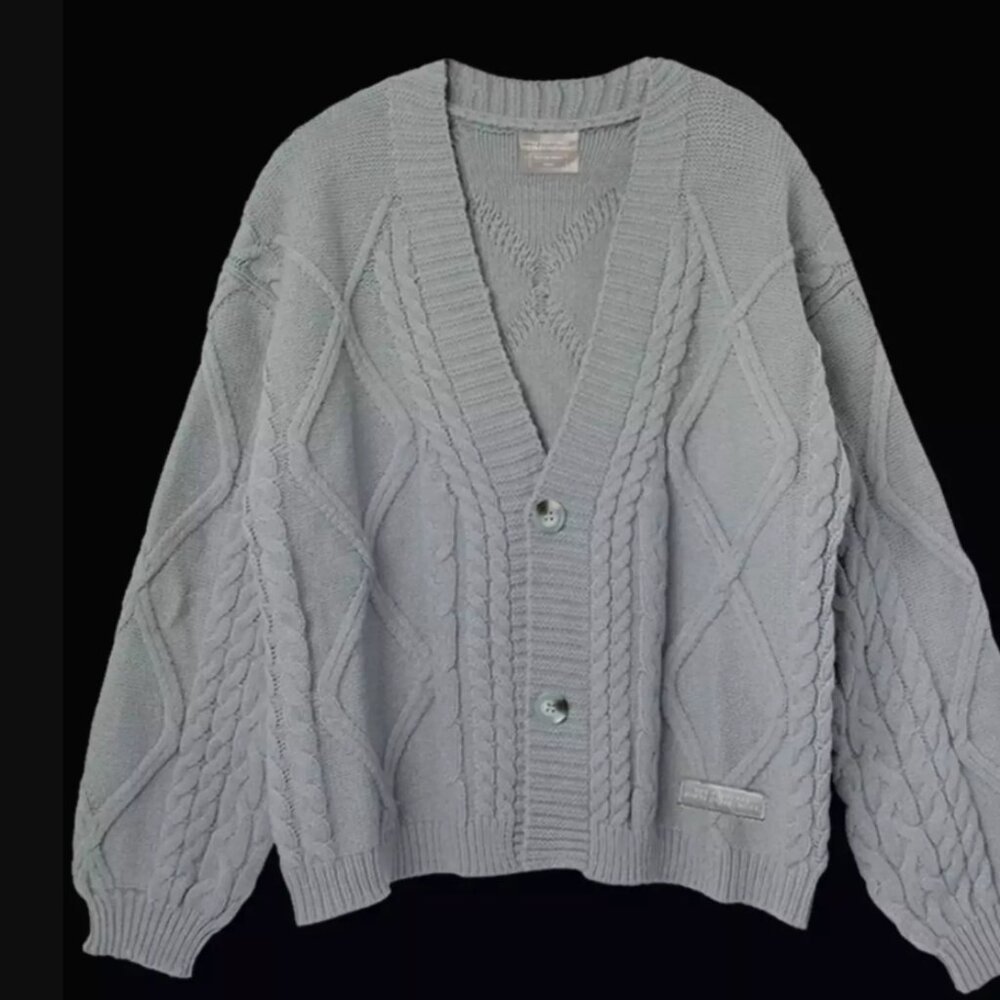 NEW Taylor Swift The Tortured Poets Department Gray Cardigan Size M/L